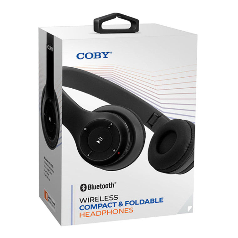 Coby Electronics Coby Electronics Wireless Compact And Foldable Headphones, Black Headphones