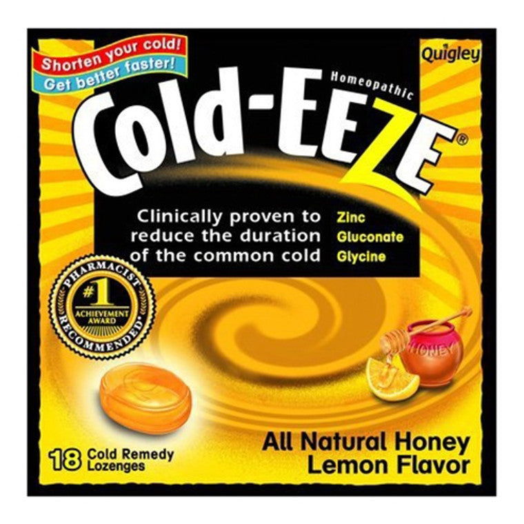 Cold Eeze Cold Eeze Remedy, Lozenges, Honey Lemon Flavor Medicine Cabinets Black