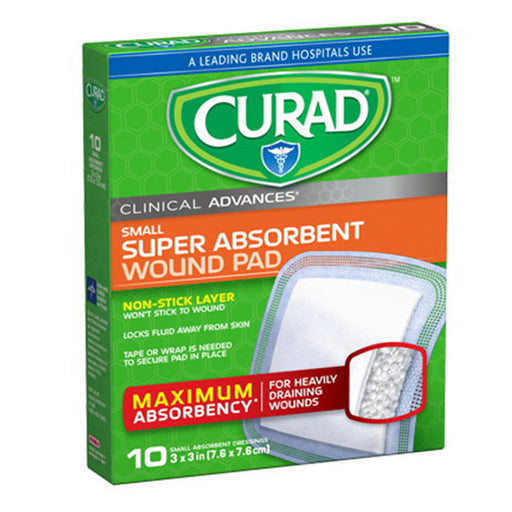 Curad Curad Clinical Advances Super Absorbent Polymer Wound Pad Medical