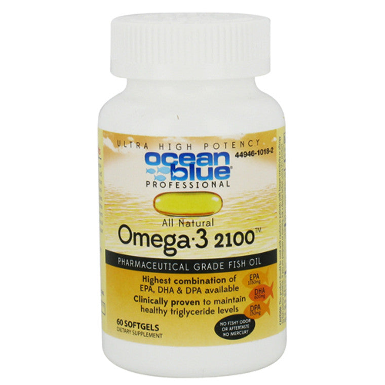 Ocean Blue Ocean Blue Professional - Omega-3 2100 Mg. - 60 Softgels Vitamins & Supplements Antique White