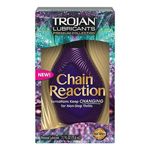 Trojan Trojan Chain Reaction Lube - 2.7 Fl Oz Personal Lubricants Black