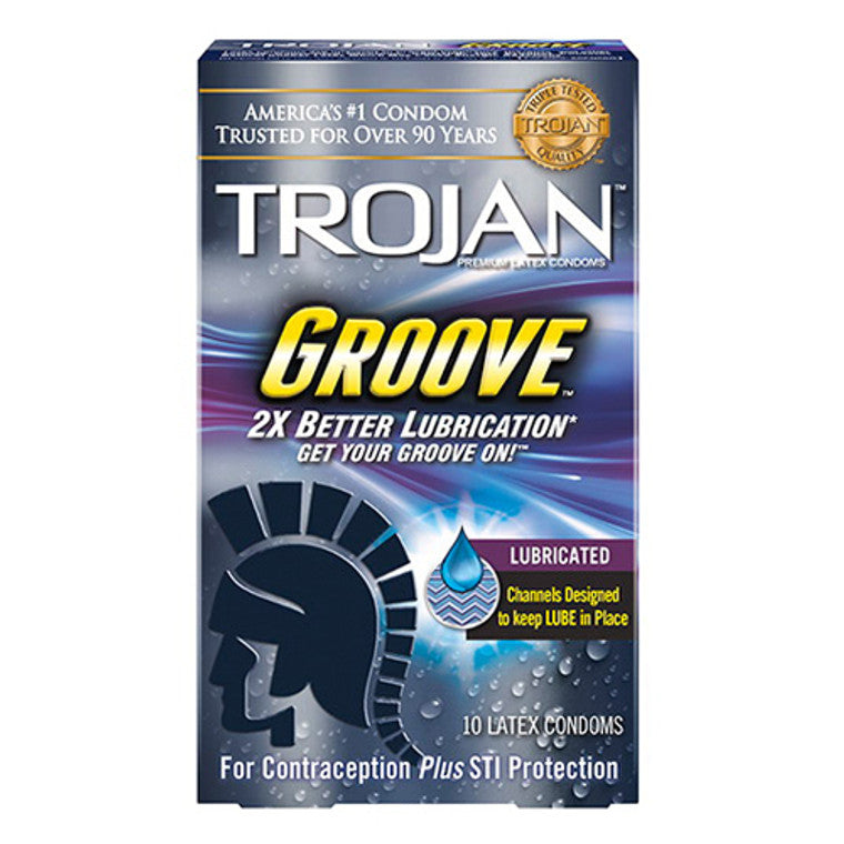 Trojan Trojan Groove Condoms, Premium, Latex Condoms Dark Slate Gray