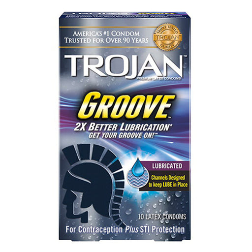 Trojan Trojan Groove Condoms, Premium, Latex Condoms Dark Slate Gray