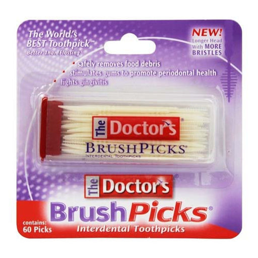 Doctor's Doctor's The Brushpicks Toothpicks 60 Pick's Toothpicks