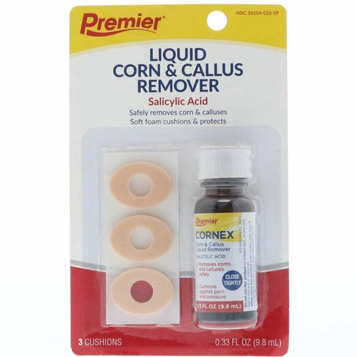 Premier Premier Cornex Corn And Callus Remover Liquid 0.5 Oz Corn Light Gray