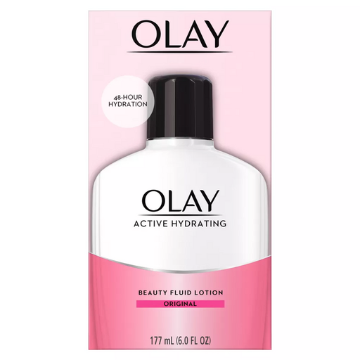 Olay Olay Active Hydrating Original Beauty Fluid Lotion, 6 Fl Oz Face Moisturizer White Smoke