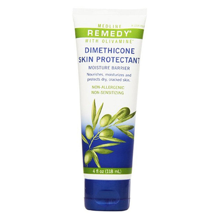 Medline skin care Medline skin care Remedy With Olivamine, Dimethicone Protectant, 4 Oz Medicine Cabinets White Smoke