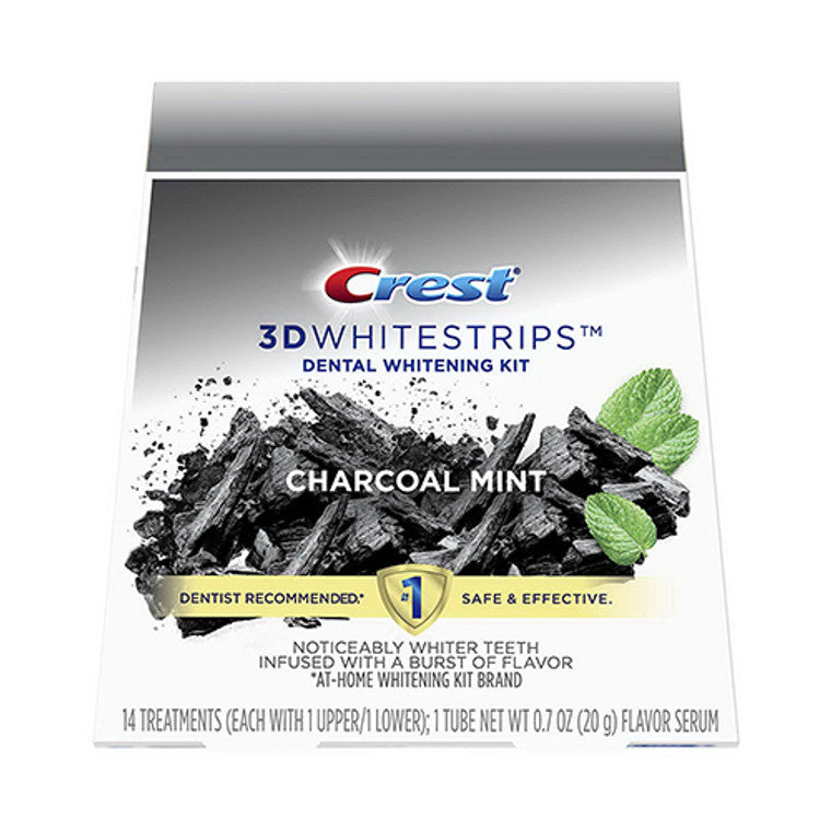 Crest Crest 3D Whitestrips Dental Whitening Kit, Charcoal Mint Health & Beauty White Smoke