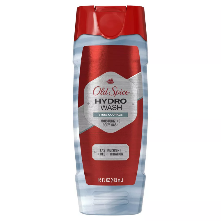 Old Spice Old Spice Hydro Steel Courage Body Wash 16 Oz Body Wash Dark Red