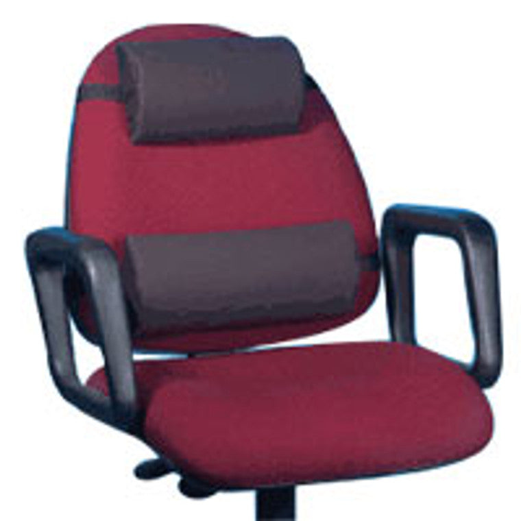 Hermell Hermell Lumbar Cushion Memory Foam Back Support, Black, Size: 13 X 6 Inches Back & Lumbar Support Cushions White Smoke