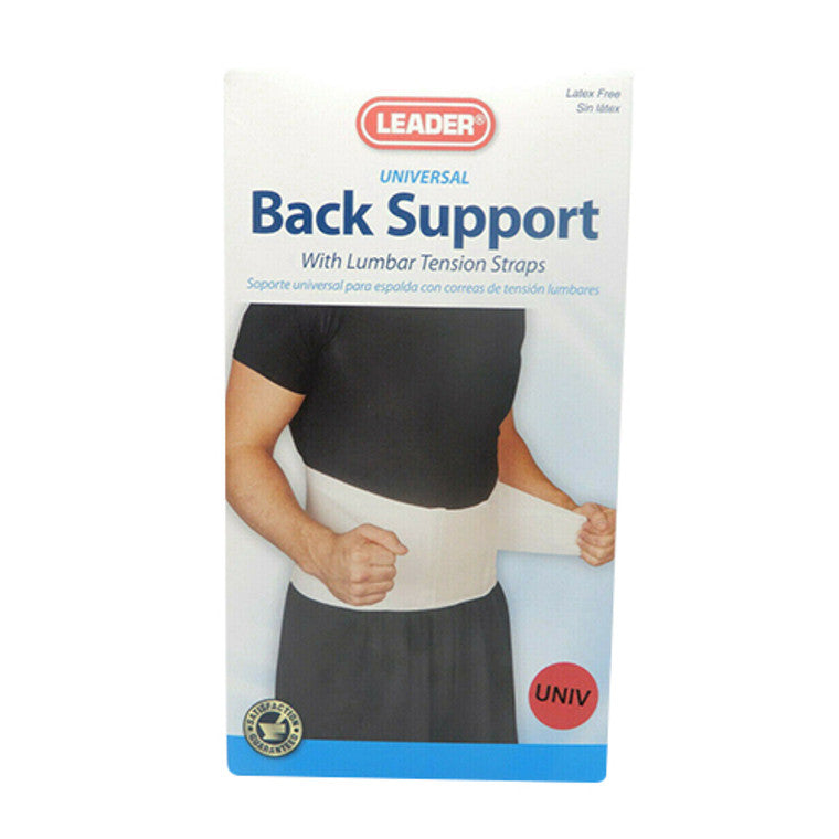 Leader Leader Back Support, With Lumbar Tension Straps, Universal Back & Lumbar Support Cushions