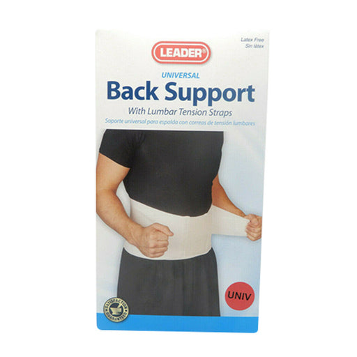 Leader Leader Back Support, With Lumbar Tension Straps, Universal Back & Lumbar Support Cushions