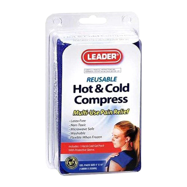 Leader Leader Reusable Hot & Cold Compress - Microwaveable and Freezable Gel Pack, 1 Count Hot & Cold Therapies