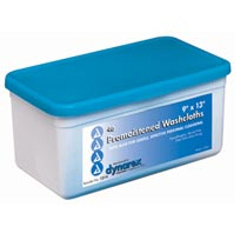 Dynarex Dynarex Pre-Moistened Wet Disposable Washcloths W/ Standard Tub, 9"X13" Health Care