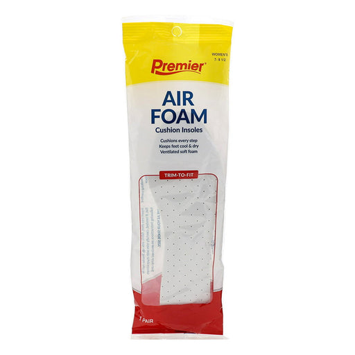 Premier Premier Air Foam Cushion Insoles For Women [Size: 7-8 1/2] 1 Pair Insoles & Inserts Gray