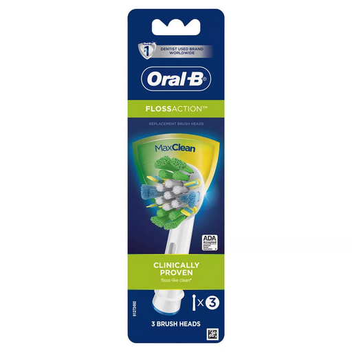 Oral-B Oral-B Floss Action Electric Toothbrush Replacement Brush Head Refills Oral Care
