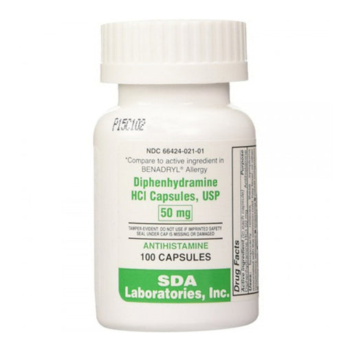 SDA Labs SDA Labs Diphenhydramine HCL, 50 Mg, 100 Caps Health & Beauty