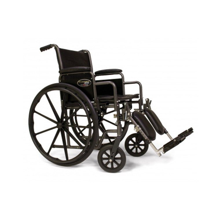 0 Graham Field Manual Folding Wheelchair No.3E Wheelchairs White Smoke