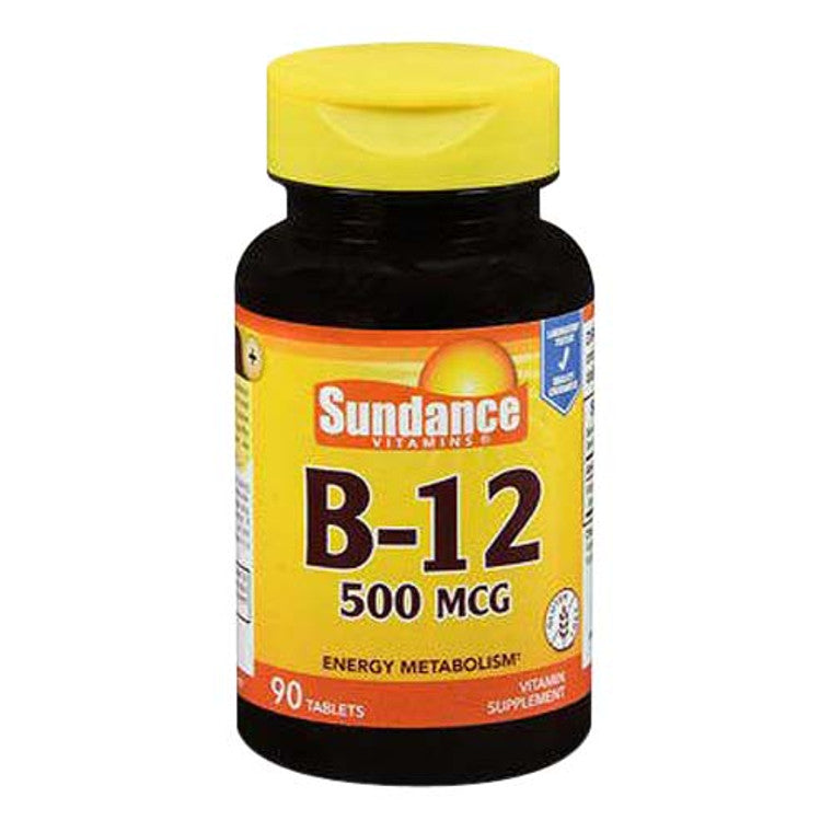 Sundance Sundance Vitamins® B-12 500 mcg – Energy Metabolism Support (Tablets) Vitamins & Supplements