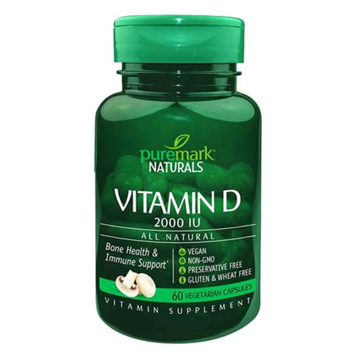 Puremark Puremark Vitamin D 2000 Iu Vegetarian Capsules Vitamins & Supplements