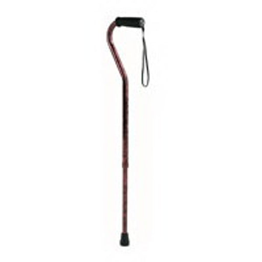 Carex Carex Designer Offset Cane Red Canes & Walking Sticks