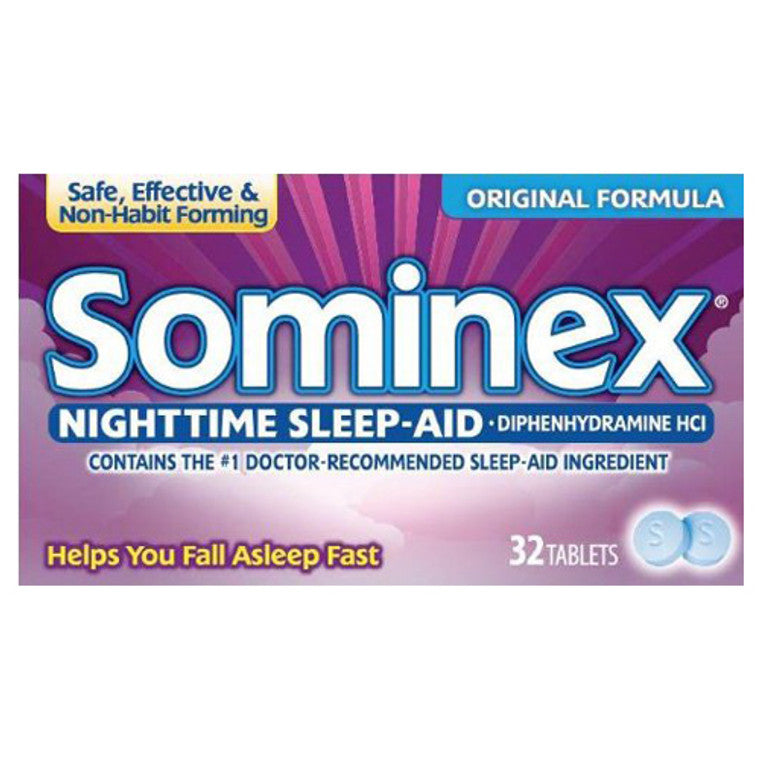 Sominex Sominex Nighttime Sleep-Aid Tablets Original Formula Snoring & Sleep Apnea Aids