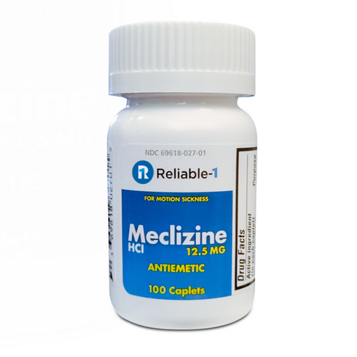 Reliable Reliable 1 Meclizine HCL 12.5mg - 100 Caplets Medicine & Drugs