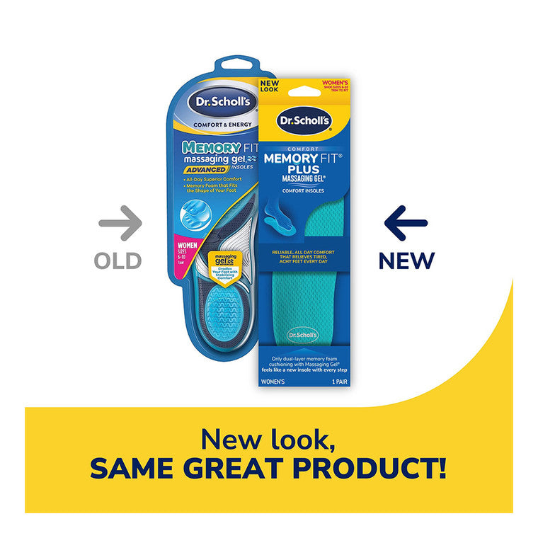 Dr Scholls Dr Scholls Comfort And Energy Memory Fit Insoles For Women, 1 Pair, Size 6-10 Insoles & Inserts