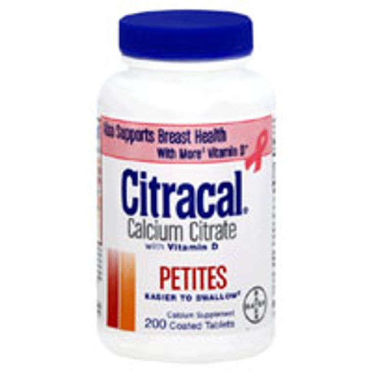 Citracal Citracal Petites, Highly Soluble, Easily Digested, 400 Mg Calcium Citrate With 500 IU Vitamin D3, Bone Health Supplement For Adults, Relatively Small Easy-to-Swallow Caplets Vitamins & Supplements