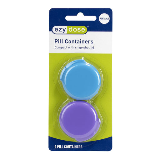 Ezy Dose Ezy Dose Daily Round Portable Pill Containers Pillboxes
