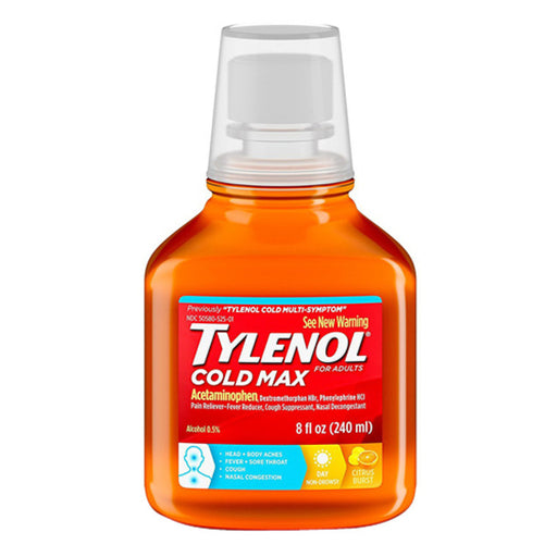 Tylenol Tylenol Cold + Flu + Cough Daytime Liquid, Citrus Burst, 8 Fl. Oz Personal Care