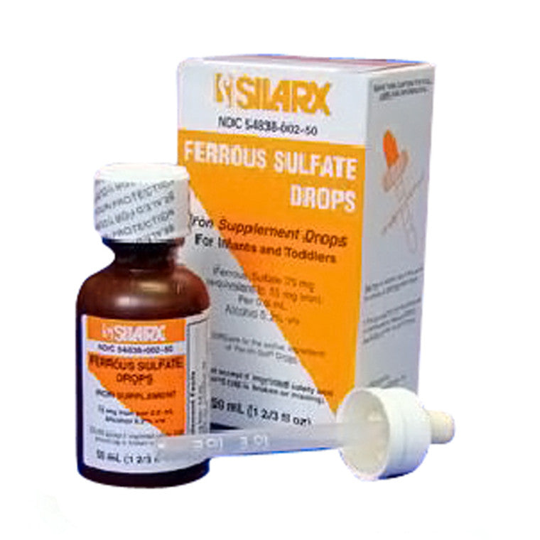 Silarx Silarx Ferrous Sulfate Iron 15mg/ml Supplement Drops - 50ml Bottle Vitamins & Supplements