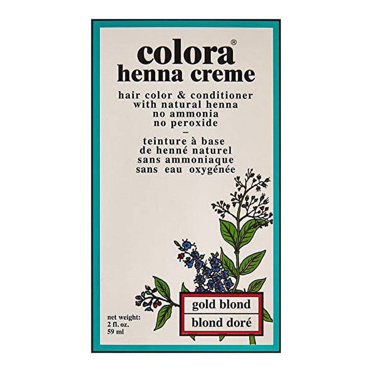 Colora Colora Henna Creme Gold Blond Hair Color, 2 Oz Hair Color Light Gray