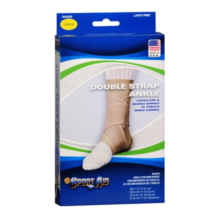 Sport Aid Sport Aid Double Strap Ankle Support – Size: Large – 1 Unit Saxophone Straps & Supports