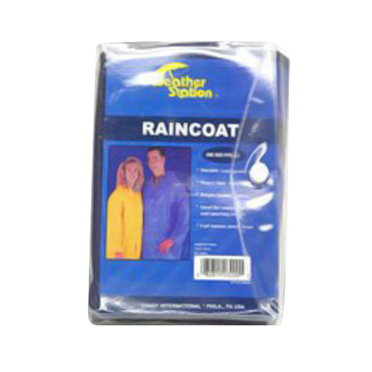 Chaby The Weather Station Adult Raincoat, 1 Count - Waterproof & Lightweight Emergency Poncho Coats & Jackets White Smoke