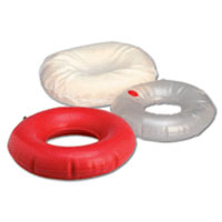 Carex Carex Inflatable Vinyl Cushion - Portable Seat Pad for Travel & Home, 1 Count Back & Lumbar Support Cushions White Smoke
