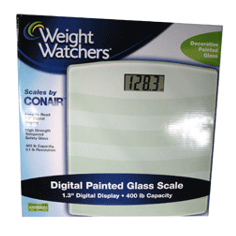 Weight Watchers Weight Watchers Conair Digital Painted Glass Scale # Ww24W Body Weight Scales White Smoke