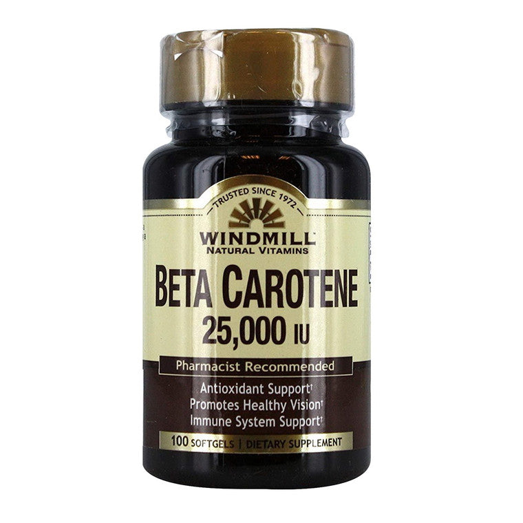 Windmill Windmill Beta Carotene 25,000 Iu Softgels 100 Soft Gels Vitamins & Supplements