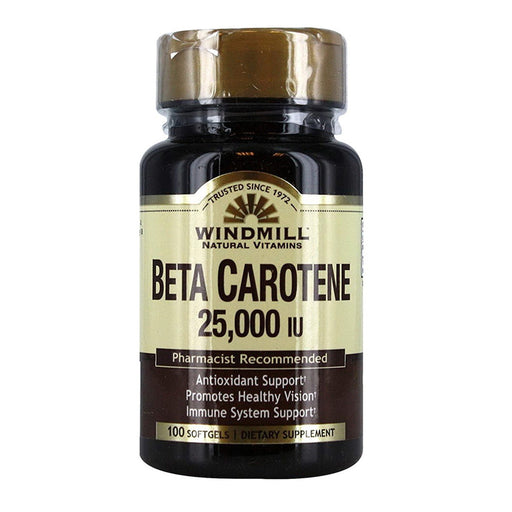 Windmill Windmill Beta Carotene 25,000 Iu Softgels 100 Soft Gels Vitamins & Supplements