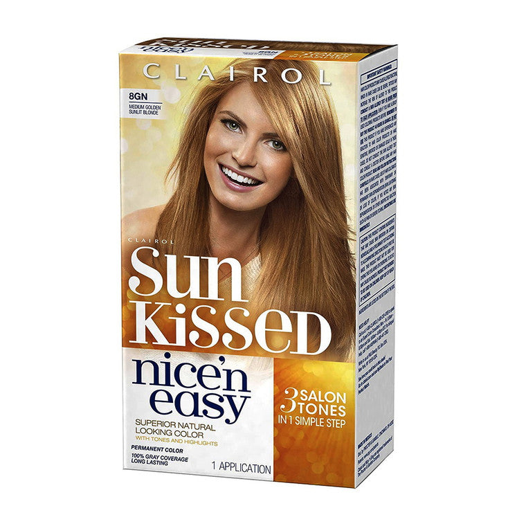 Nice N Easy Nice N Easy Nice'n Medium Golden Sunlit Blonde Hair Color Hair Color White Smoke