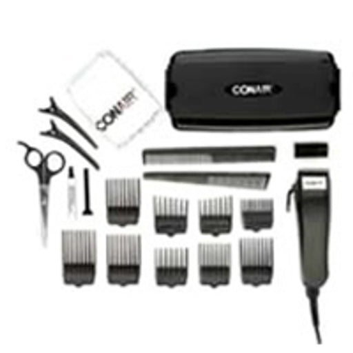 Conair Haircutting Kits Conair Haircutting Kits 21 PC Haircut KIT W/CSE HC200GB Hair Styling Tool Accessories White Smoke