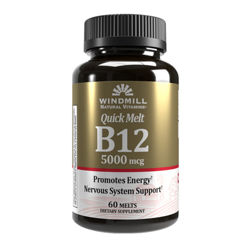 Windmill Windmill Quick Melt Vitamin B-12 5000 Mcg Dietary Supplement, 60 Count 1 Vitamins & Supplements