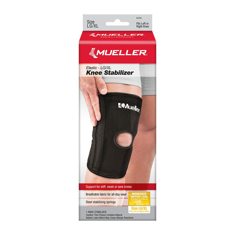 Mueller Mueller Elastic Knee Stabilizer Moderate Large/X-Large Camera Stabilizers & Supports