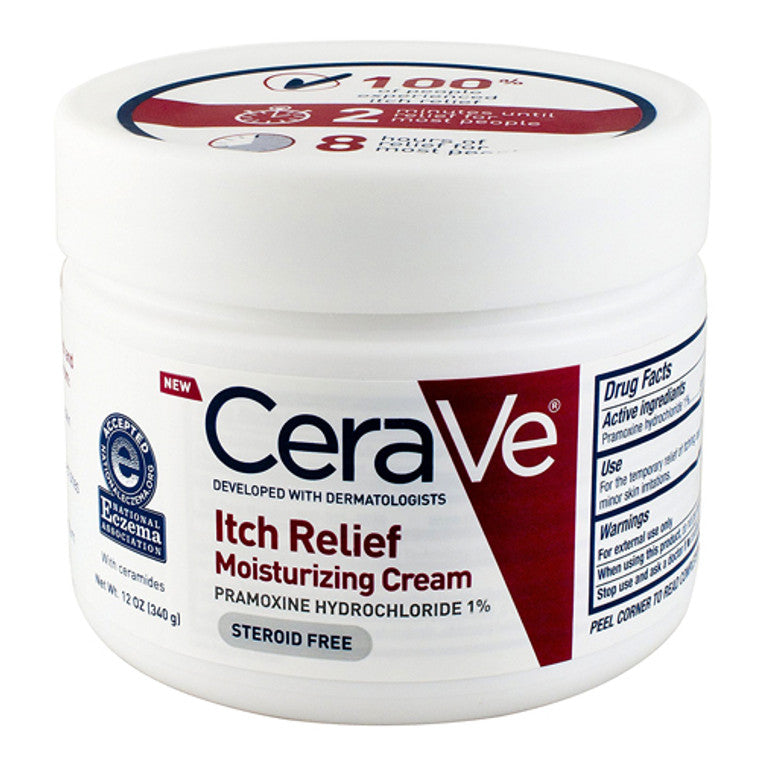 CeraVe CeraVe Itch Relief Moisturizing Cream For Dry Skin, 12.0 OZ Health & Beauty White Smoke