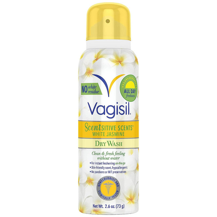 Vagisil Vagisil Scentsitive Scents Dry Wash Spray, White Jasmine, 2.6 Oz Personal Care