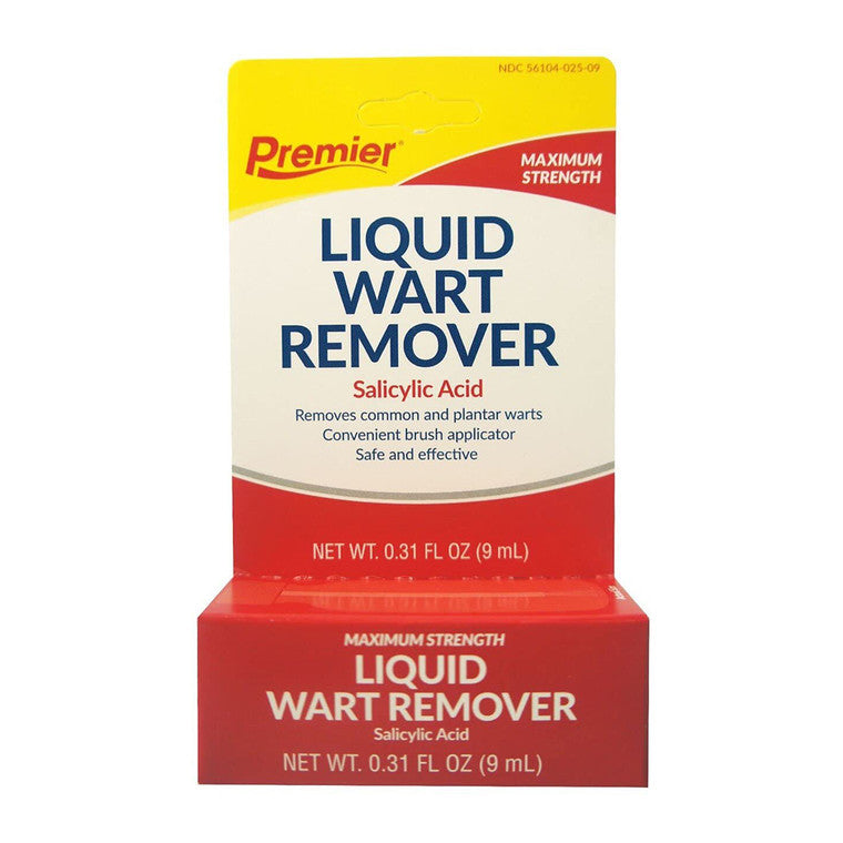 Premier Wart Remover Liquid, Maximum Strength Salicylic Acid Formula, Fast Acting Treatment, 0.31 fl oz Skin Care White Smoke