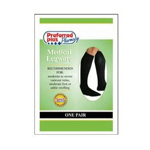 Qcs Qcs Preferred Plus Medical Legware 20-30 F/S Navy Mens Socks - 1 Pair Medical