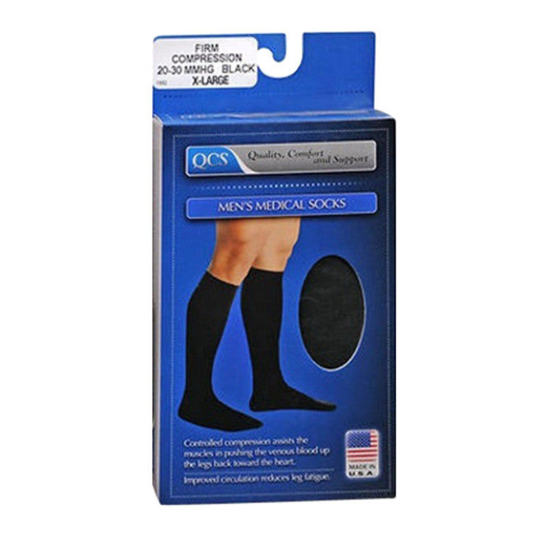 Scott Specialties Loving Comfort Dress Scott Knee High Closed Toe  Men's 20-30 Mmhg  Black X-Large Medical