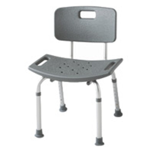 Medline bath needs Medline bath needs Adjustable Bench With Back Assembled, Color: White - 1 / Case Home & Garden