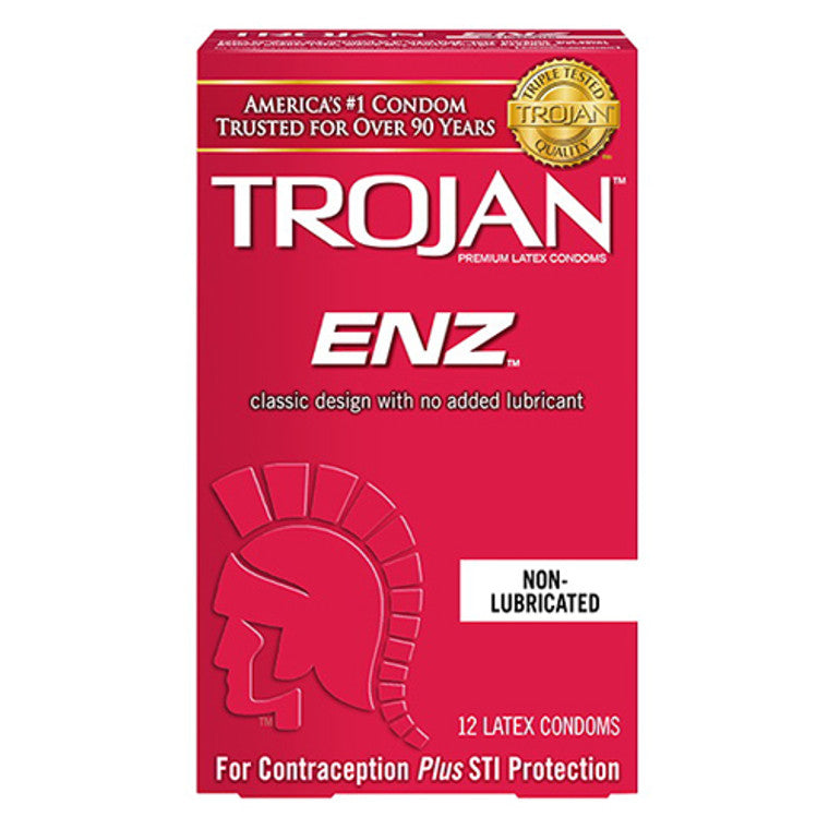 Trojan Trojan Enz Natural Latex Non Lubricated Condoms Condoms